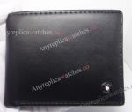 Montblanc Replica Wallet Genuine Black Leather / Low Price